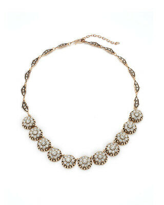 Vintage By Azaara Swarovski Crystal & Silver Necklace