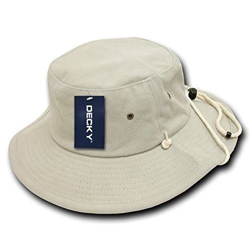 (Large/X-Large, Khaki) - DECKY Aussie Plain Hat.