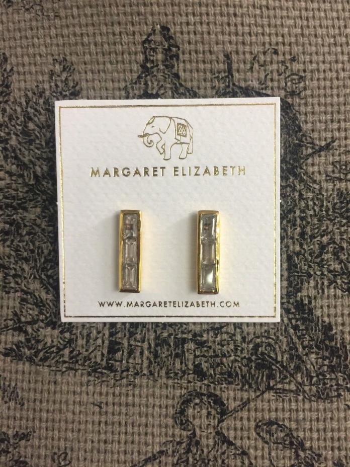 Margaret Elizabeth May Baguette Stud Earrings