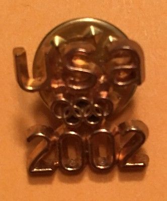 VINTAGE JEWELRY FROM ESTATE SALE 2002 USA OLYMPIC PIN / BROOCH #J21