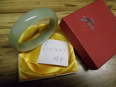 Natural Chinese Beautiful Xiuyan jade bracelet  size 61mm C
