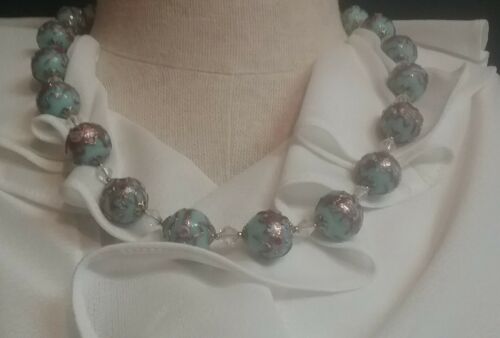Antique Venetian wedding cake bridal glass bead Murano Art Deco Victorian 20