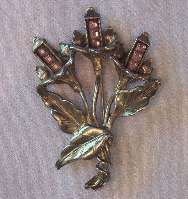 Vintage Little Nemo Flower Bouquet Brooch/3