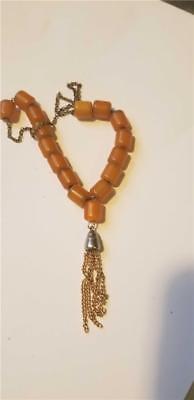 Art Deco Butterscotch Bakelite Worry Prayer Beads