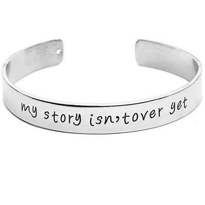 My Story Isnt Over Yet Engraved Bangle