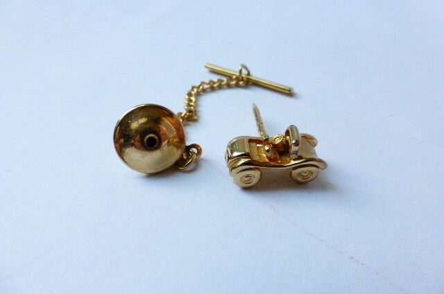 Vtg 1970s Sarah Coventry Tie Tack Dune Buggy Convertible Car Automobile 3D