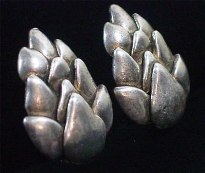 Large Modernist Taratata France Clip Earrings