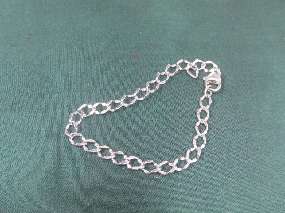 GRANDMAS ESTATE BEAUTIFUL WESTERN STERLING SILVER BRACELETCHAIN