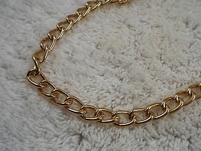 Goldtone Lightweight Aluminum Chain Necklace (A67)