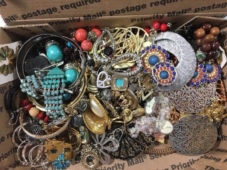 Vintage/Now Matched Earring Lot D Posts & Wires NO Clips Wear, Repair or Craft