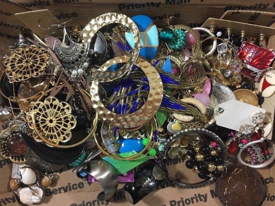 Vintage/Now Matched Earring Lot A Posts & Wires NO Clips Wear, Repair or Craft