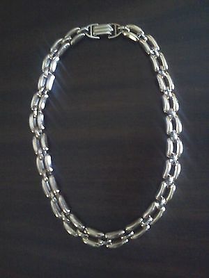 Vintage Gold Tone Eloxal Aluminum Choker Style Necklace ~ 14