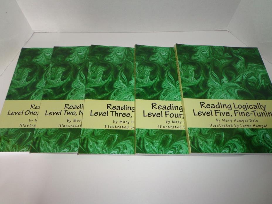 Set of Five READING LOGICALLY Books Level One Two Three Four Five NEW Bain