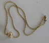 Vintage Fashion Costume Jewelry Gold Rhinestone Ball Necklace goldtone