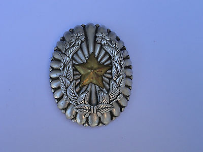 Vintage Army Star in Wreath  BROOCH Pin