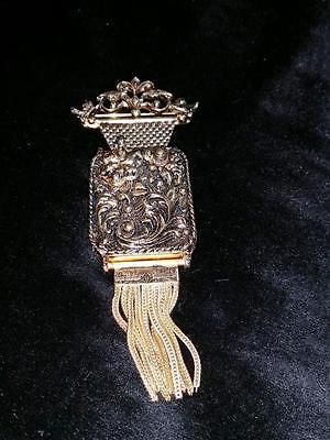 Breitler Music Box Pin Broach Brooch Rare Swiss Made Works Switzerland