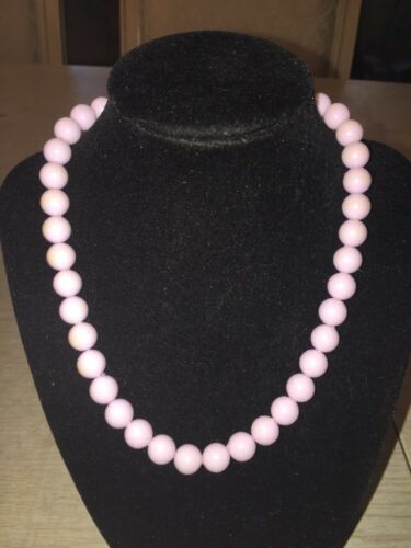 vintage light purple bead choker necklace