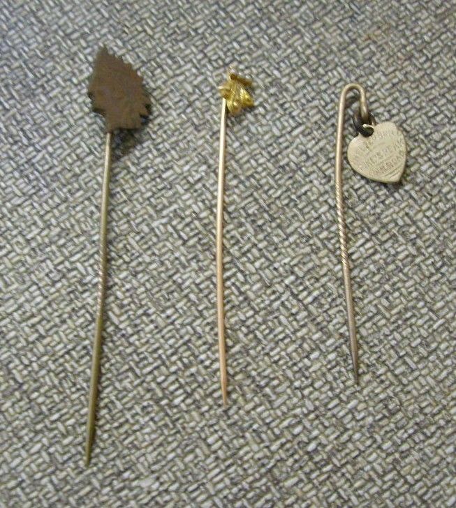 Pins Hatpins I Helped Build Pikes Peak Railroad, Liberty head vintage accessory