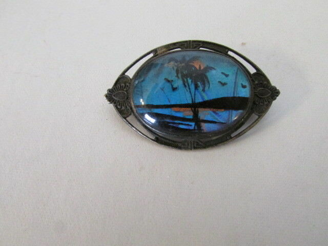 GORGEOUS UNSIGNED HOFFMAN ART NOUVEAU STERLING BUTTERFLY WING PIN / BROOCH