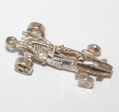 Rare Chim Race Car Sterling Silver Vintage Bracelet Charm With Gift Box  2.7g