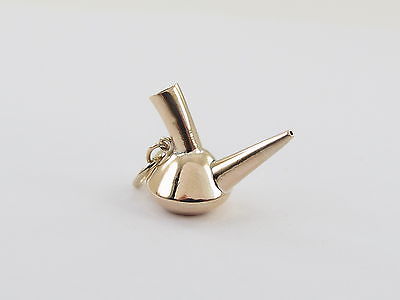 Vintage 14k Yellow Gold 3D Kettle Charm