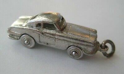 VINTAGE Sterling 1960's CORVAIR Silver Bracelet Charm Wheels Spin