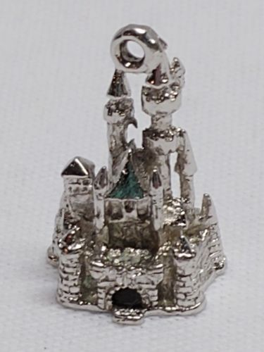 disneyland sterling silver 3-d castle charm W.D.P.