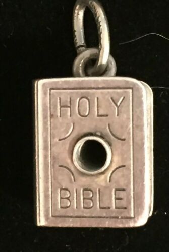 Vintage Beau Sterling 3-D Holy Bible Charm