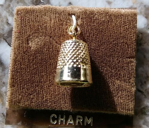 Cute Thimble Sewing Charm or Pendant