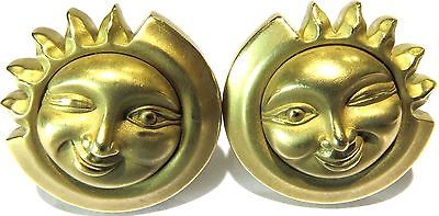 18K Gold Kieselstein Cord Sun Earrings 