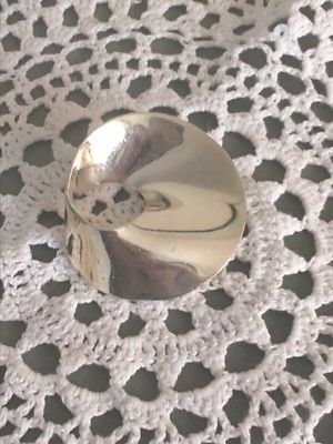 Vintage Sterling Silver Circle Pin