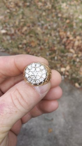 Men's Kentucky Cluster Diamond Ring