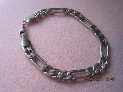 Stunning STERLING SILVER Link Chain Bracelet