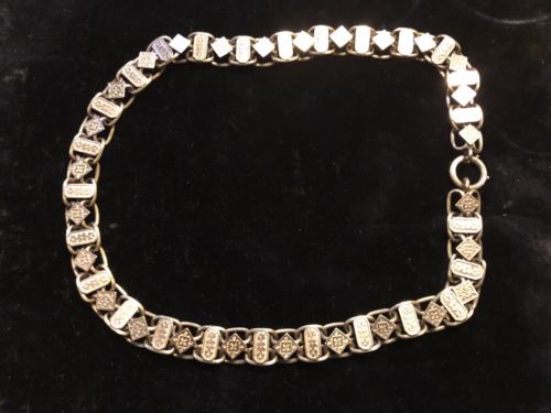 Exquisite antique victorian 14k gold necklace Choker 46.1 Grams scrap not