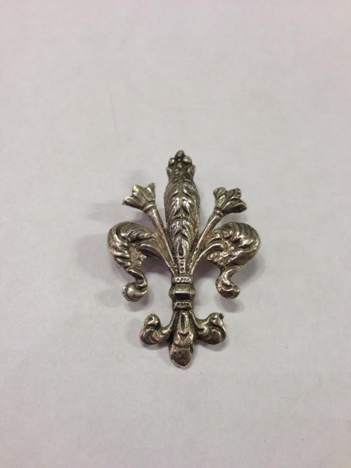 ANTIQUE VICTORIAN 1890 800 silver SCOTTISH BROOCH KILT PIN