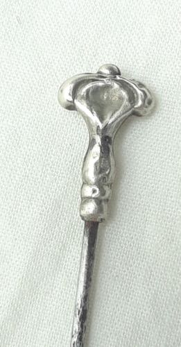 ANTIQUE STERLING SILVER HAT PIN  6