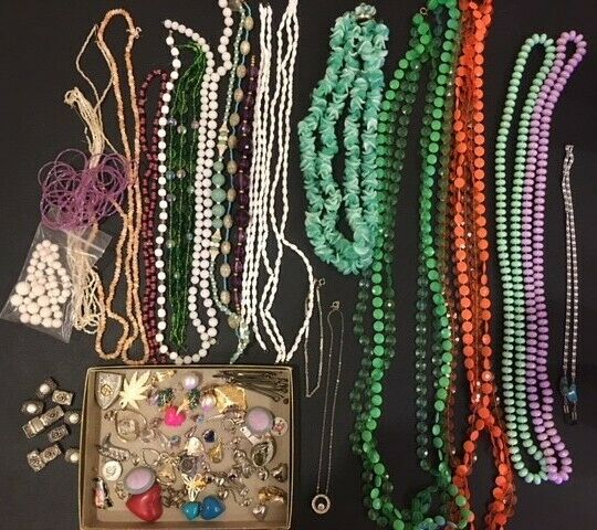 Large Group/Lot of Junk Jewelry for Crafts