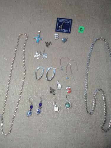 Lot Of Sterling Silver Jewelry For Repair Or Re-purpose. All in great condition.