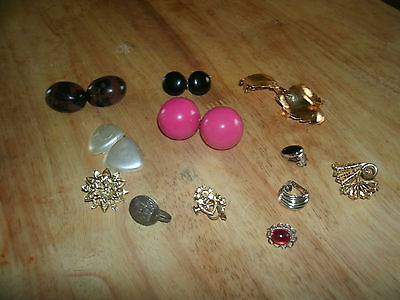 jewelry for wear or repair lot of clip earrings lot #33
