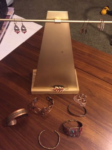 Lot~Vintage ~Copper~Jewelry~Bracelets~Brooch~ Earrings