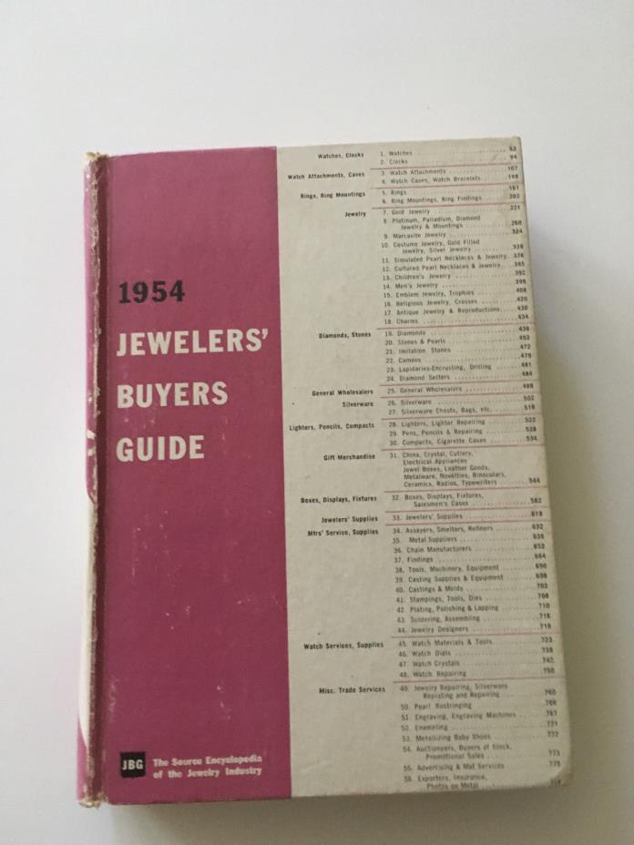 Jewelers' Buyers Guide 1954