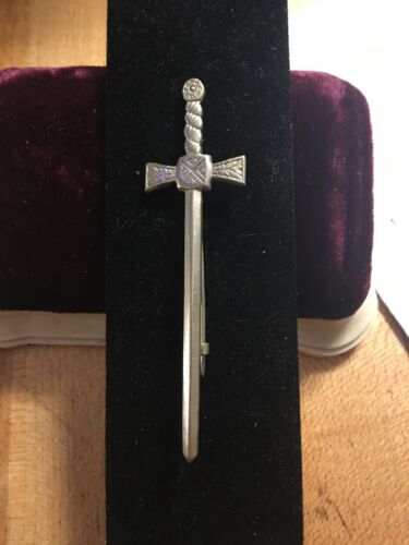 Vintage Celtic Sword Brooch Pin Marked Made In Great Britain