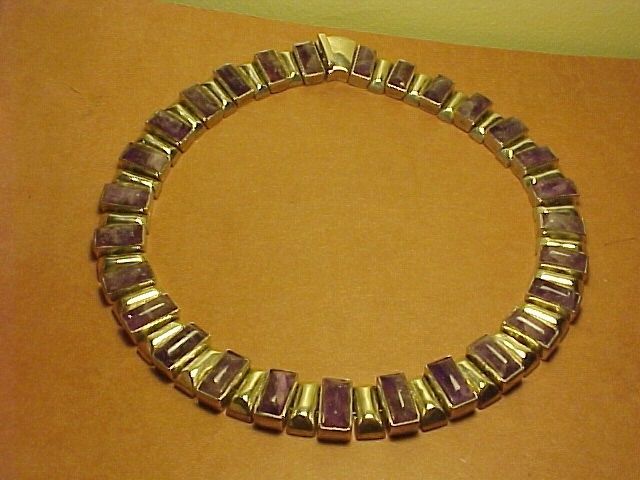 ANTONIO PINEDA 970 SILVER AMETHYST NECKLACE