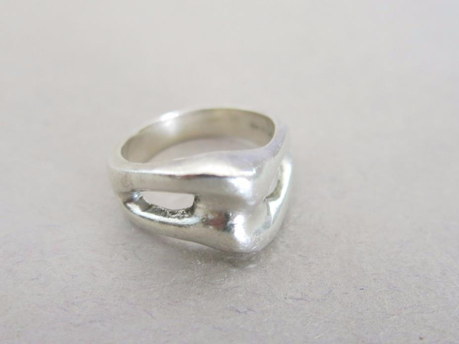 Sterling Silver Ring Size 8 9.5g Mexico [2169]
