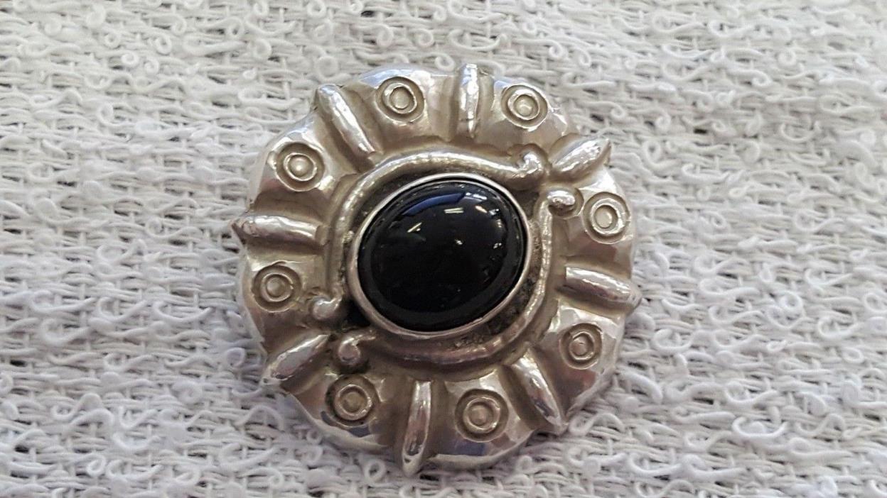 VINTAGE MEXICAN STERLING BROOCH BY CARAL