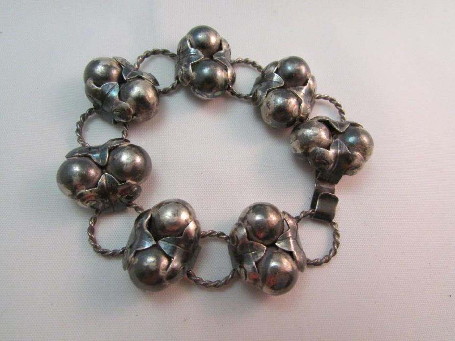 1920's-1940's Vintage MEXICO Sterling Silver Modernist 7 1/2