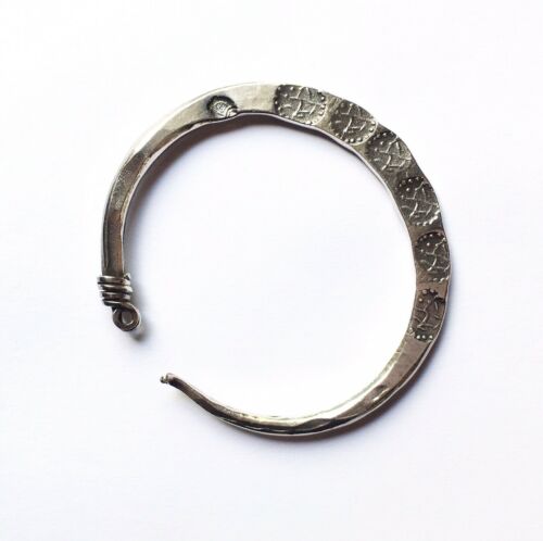 Antique Libyan Bedouin Silver Earring / Headdress Ornament / Bracelet Tribal 76g
