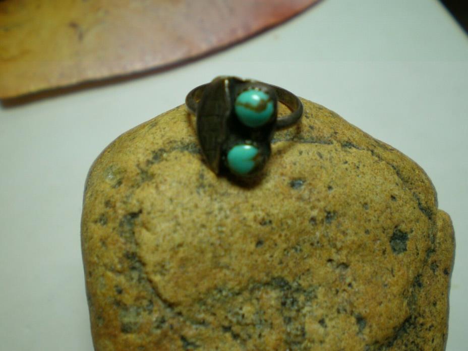 ring turquoise stones  size 3