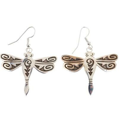 Navajo Earrings Sterling Silver 