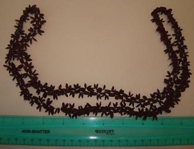 VINTAGE BROWN KOA SEED LONG STRING NECKLACE